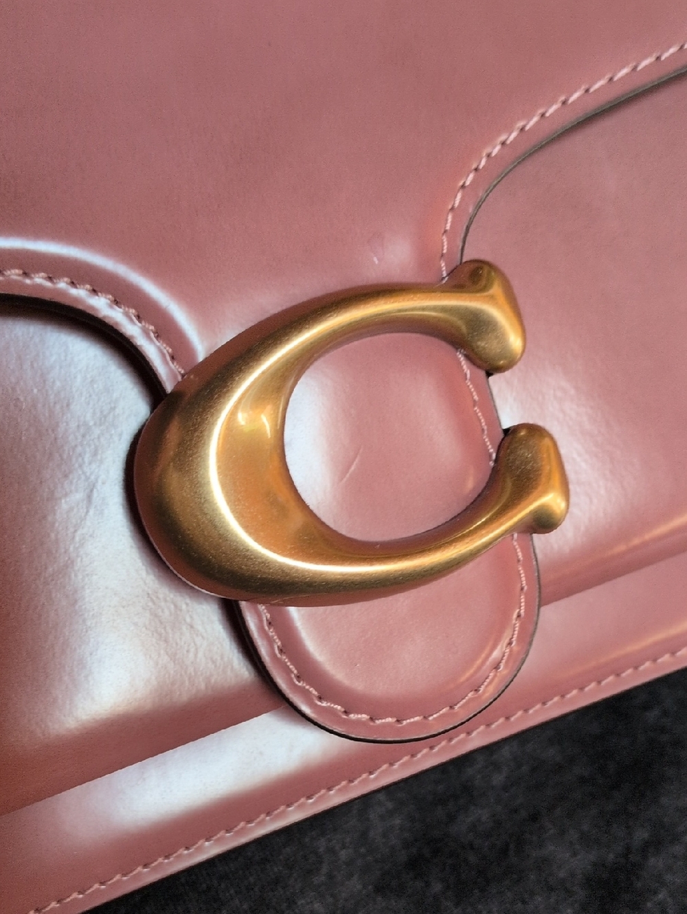 Coach Tabby Shoulder Bag 26 Spazzolato Peony - Picture 7 of 13